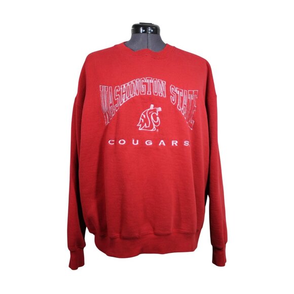 Lee Sport Washington State Cougars crew neck‎ collegiate fleece sweatshirt XL - Picture 1 of 12